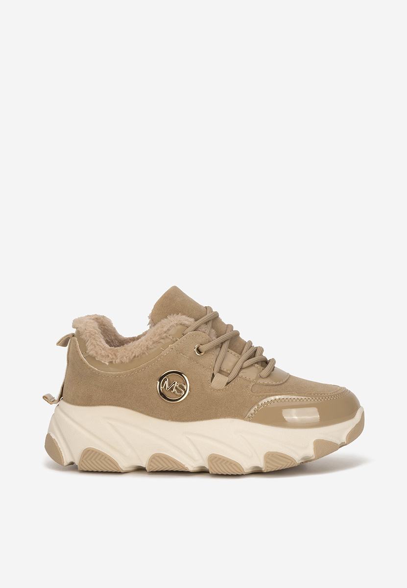 Sneakers dama imblaniti Kafara kaki