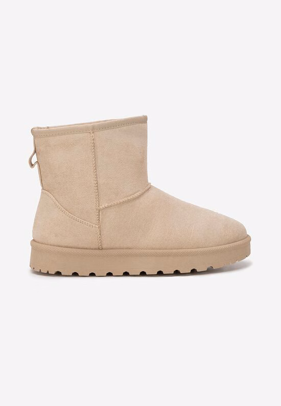 Stivaletti donna con pelo beige Patty