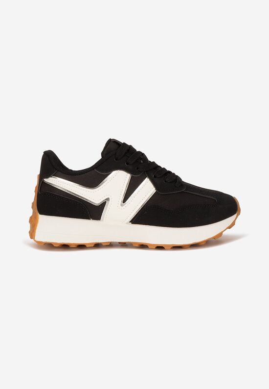 Μαύρα sneakers γυναικεία Aminay