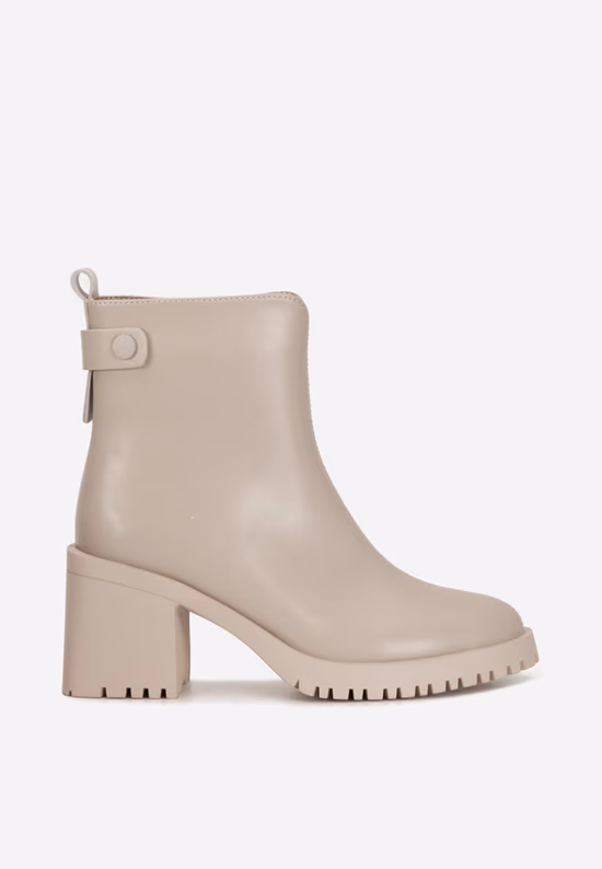 Botine dama piele Solimenia bej