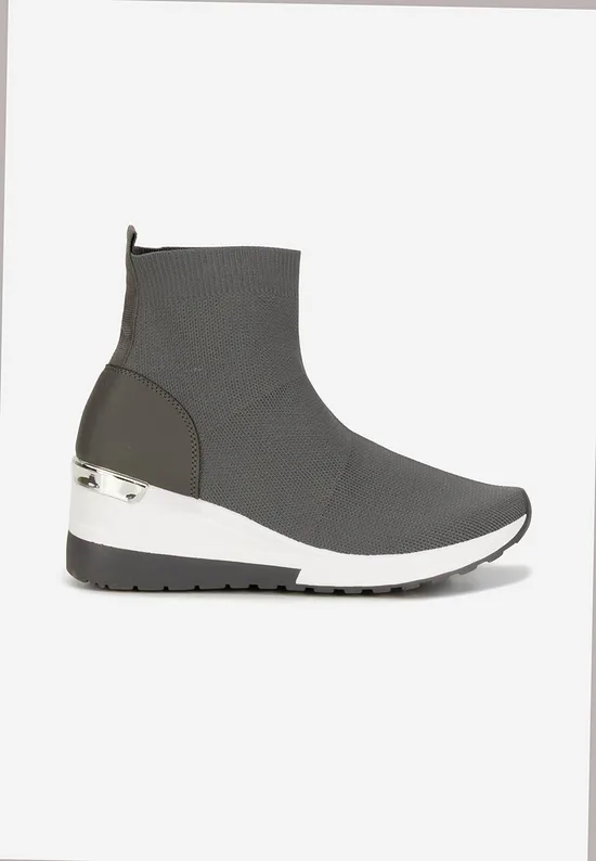 Γκρι sneakers κάλτσα Jessina