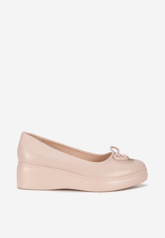 Scarpe con plateau nude Olmaria