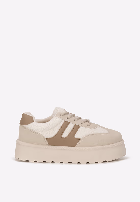 Sneakers cu platformă Luniva bej
