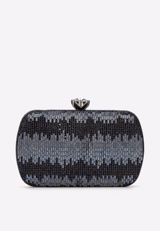 Crna clutch torbica Mellina