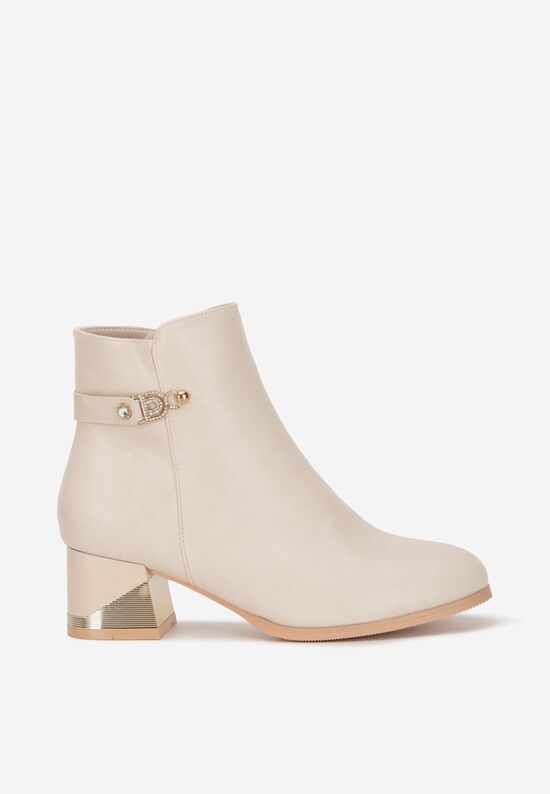Botine dama elegante Zenira bej